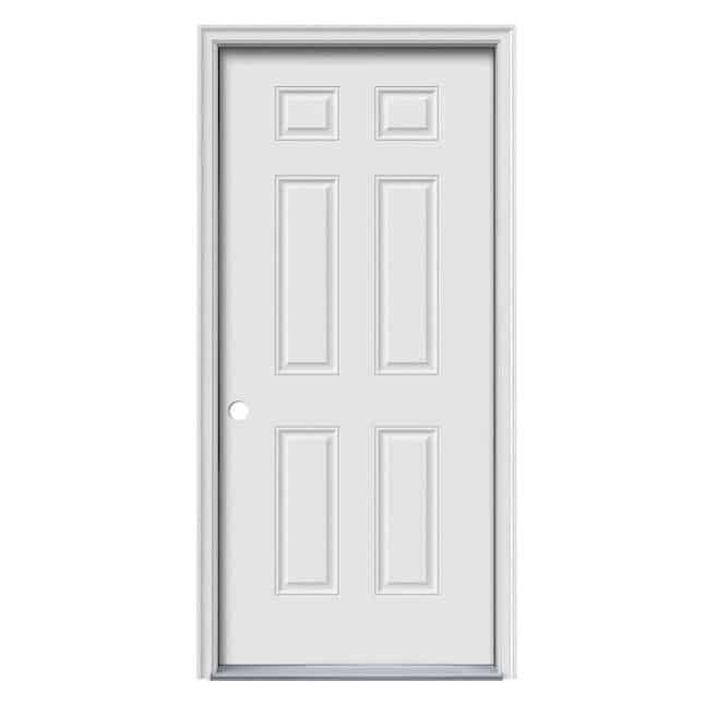 Six-panel steel service door for Florida pole barns by Nelson’s Metals